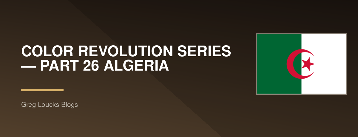 🌍🎨 COLOR REVOLUTION SERIES — PART 26 🇩🇿 ALGERIA